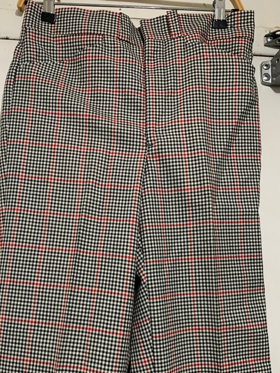 NEW VINTAGE WOOL PLAID PANTS SIZE 30 - Picture 8 of 8